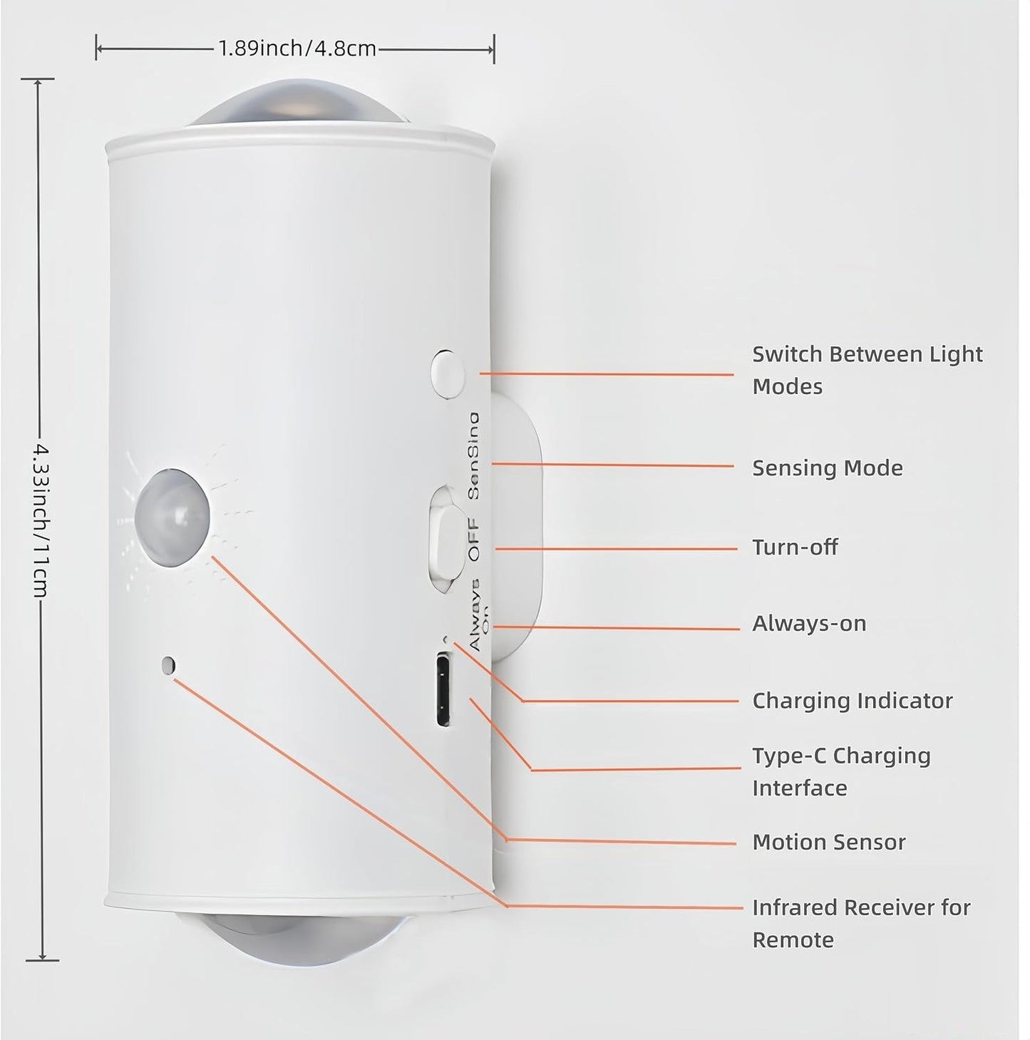 MotionGlow™ LED Night Light